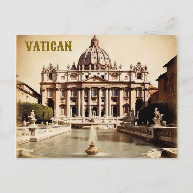 Carte Postale Vatican moderne Voyage Art Vintage (Devant)