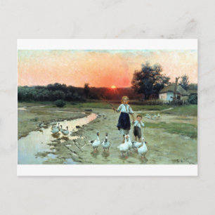 Carte Postale Vechoriye : Soirée en Ukraine