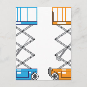 Carte Postale Vecteur de levage d'entrepôt