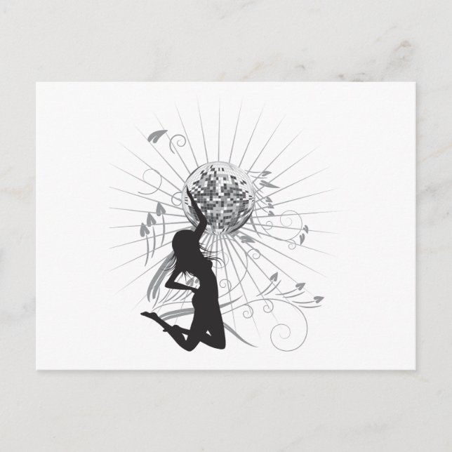 Carte Postale vecteur diva disco (Devant)