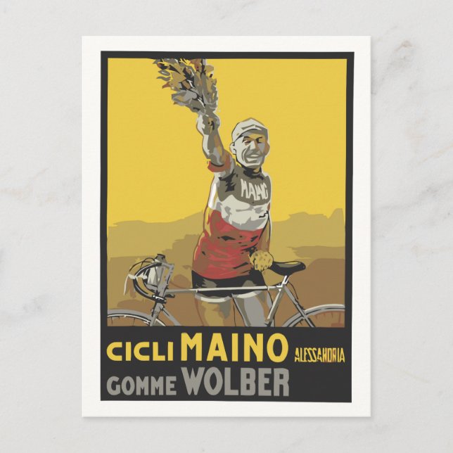 Carte Postale Vector Art, cyclisme, champion italien 1920 (Devant)