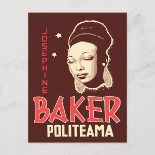 Carte Postale Vector Art Joséphine Baker au Politeama