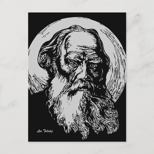 Carte Postale Vector Art Leo Tolstoï (Devant)