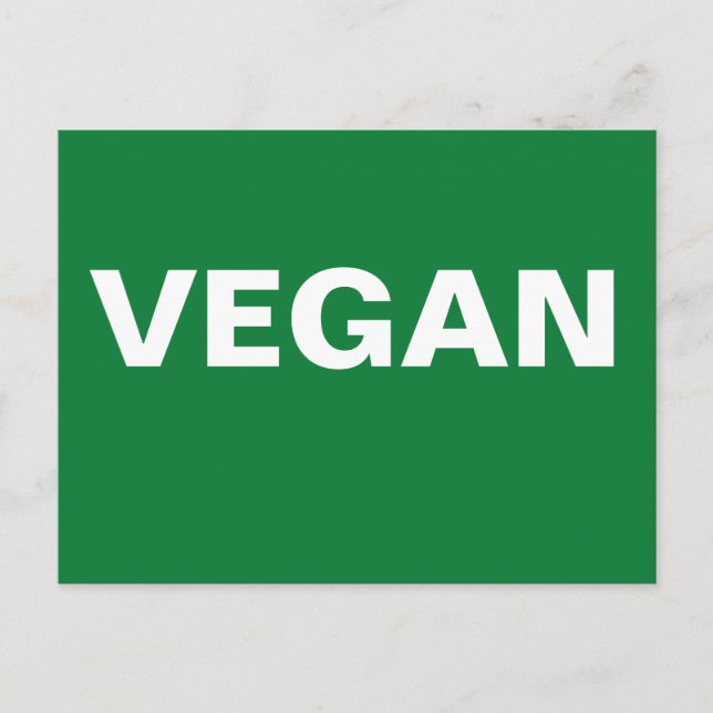 CARTE POSTALE VEGAN (Devant)