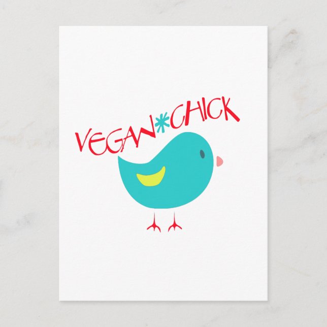 Carte Postale Vegan Chick (Devant)