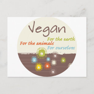 Carte Postale Vegan pour une raison Vêtements et cadeaux
