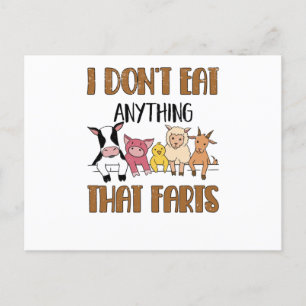 Carte Postale Vegan Veganism Meatlos Vegan Life