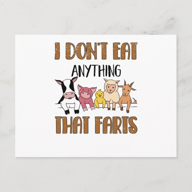 Carte Postale Vegan Veganism Meatlos Vegan Life (Devant)