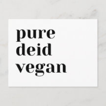 Carte postale végane Pure Deid