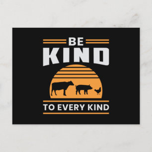 Carte Postale Veganism Vegan Veggie Animaux Droits Drôle Cadeau