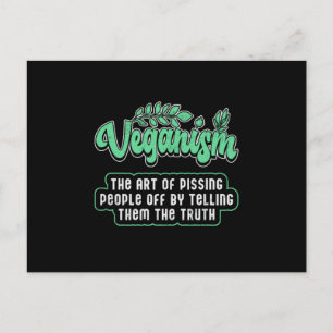 Carte Postale Veganism Vegetarian Vegetables Légumes Idée cadeau
