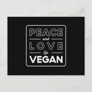 Carte Postale Veganism Vegetarian Vegetables Légumes Idée cadeau