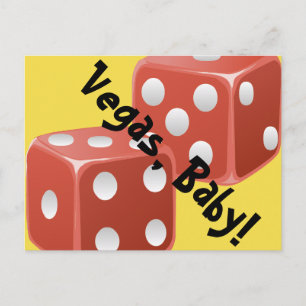 Carte postale Vegas Baby Dice