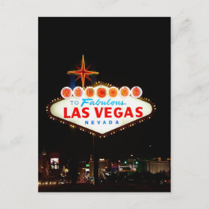 Carte Postale Vegas Inscrivez-vous Éclairage