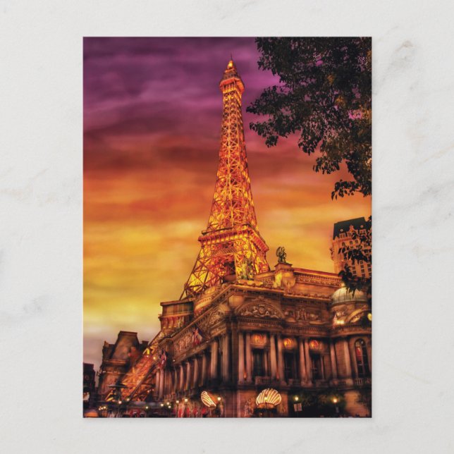 Carte Postale Vegas - Paris - L'hôtel Paris (Devant)
