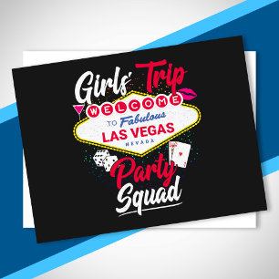Carte Postale Vegas Squad - Fête à Vegas Voyage entre filles à L