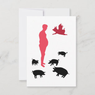 Carte postale végétarienne pour le repas de ferme