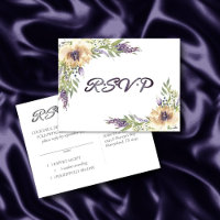 Végétation anémone Boho Floral Moderne Réponse RSV