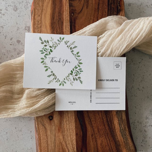 Carte Postale Végétation estivale Merci d'Eucalyptus tropical (Créateur téléchargé)