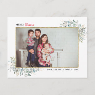 Carte Postale Végétation hiver Noël Photo Collage Vacances