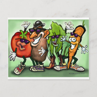 Carte Postale Veggie Gang
