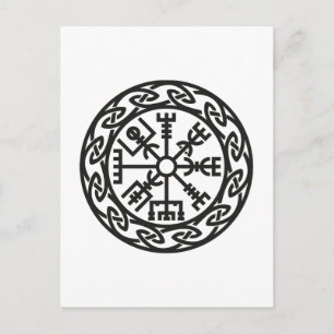 Carte Postale Vegvísir, Islande, Charme du Voyageur, Protection
