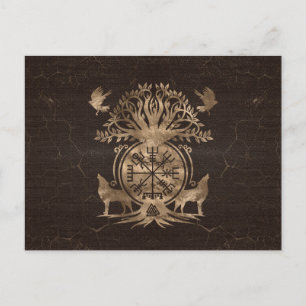 Carte Postale Vegvisir - Viking Compas Ornement