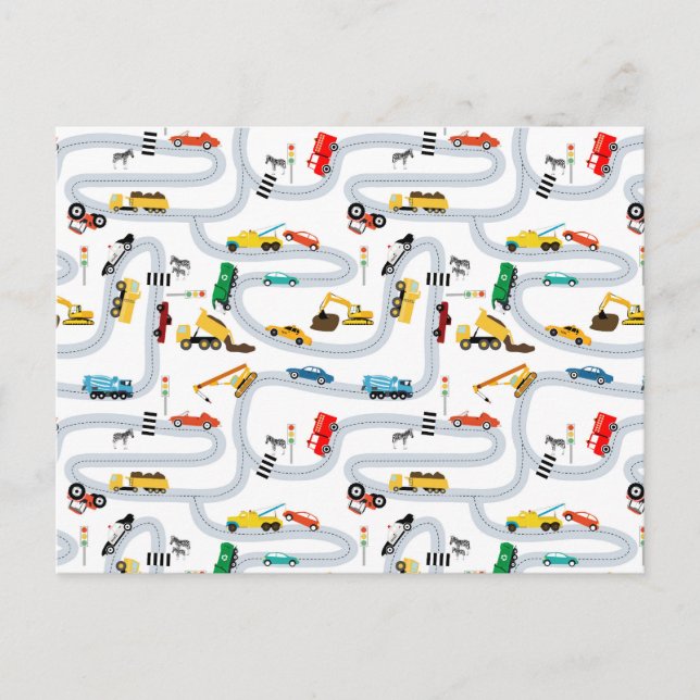 Carte Postale Véhicules de transport Voitures & Camions Circulat (Devant)