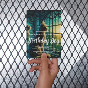 Carte Postale Veilleurs Moustachus près de la Fenêtre