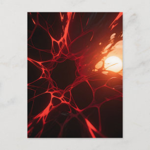 Carte Postale Veines Rouges Crépuscule Abîme
