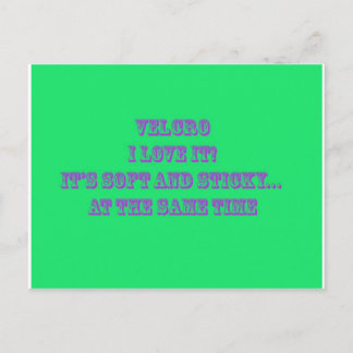 Carte Postale Velcro