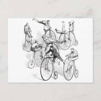 Carte postale Vélo à grande roue Dare Devils