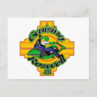 Carte Postale vélo alien