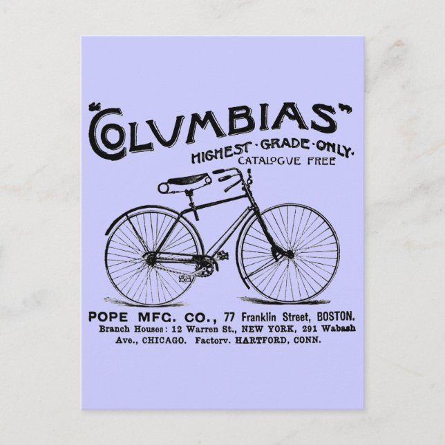 Carte Postale Vélo ancien (Devant)