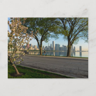 Carte postale Vélo Descendre Solidarité