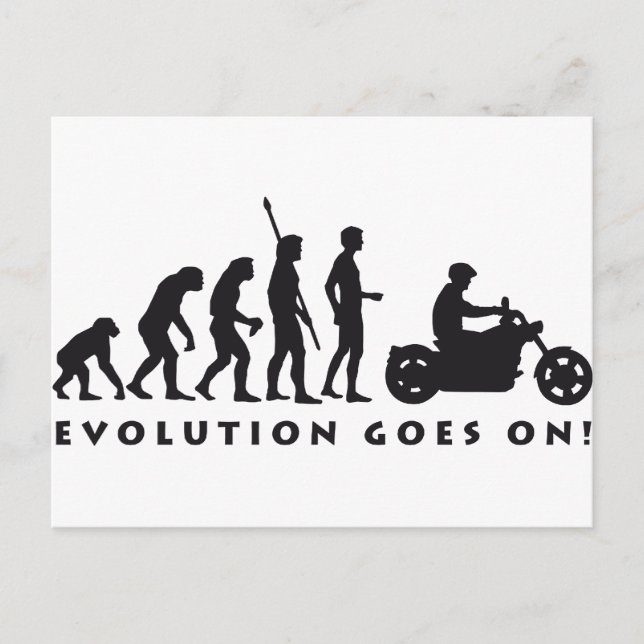 Carte Postale vélo d'évolution (Devant)
