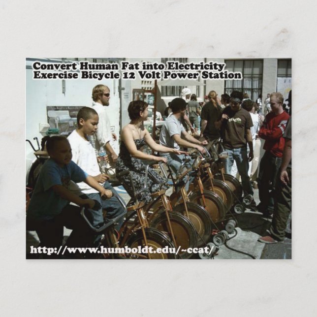Carte Postale Vélo d'exercice HSU 12 Volt Power Station (Devant)
