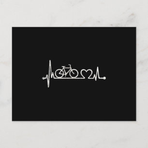 Carte Postale Vélo drôle cyclisme battement de coeur