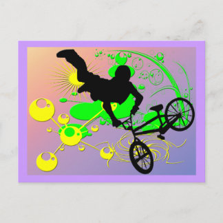 Carte Postale Vélo extrême