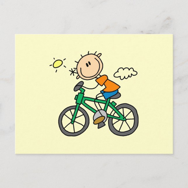 Carte Postale Vélo - Homme (Devant)