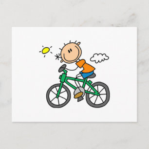 Carte Postale Vélo - Homme