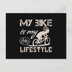 Carte Postale Vélo - Mon vélo est mon mode de vie