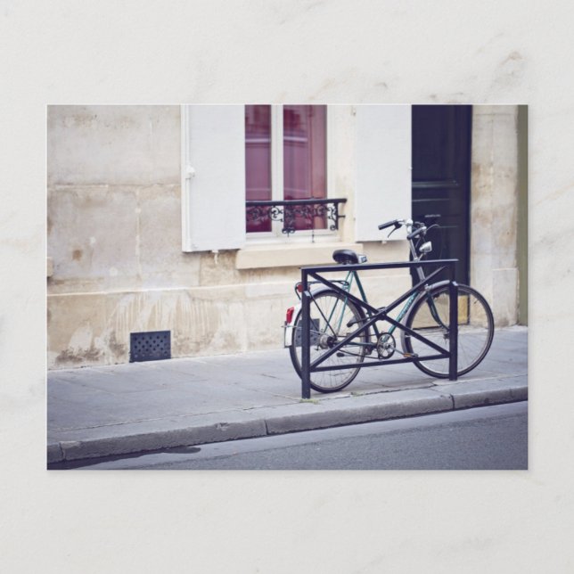 Carte postale Vélo Paris (Devant)
