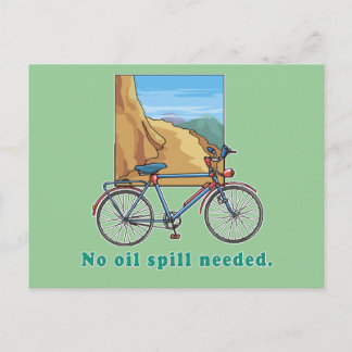 Carte Postale Vélo :  Pas besoin de chemises et de grenades à hu