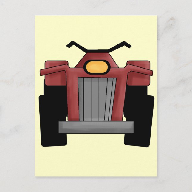Carte Postale Vélo Quad Runner (Devant)