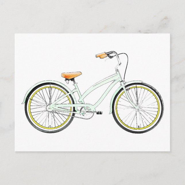 Carte Postale vélo rétro (Devant)