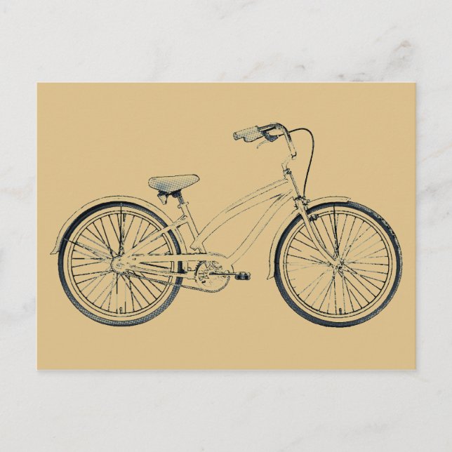 Carte Postale vélo rétro (Devant)