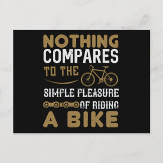 Carte Postale Vélo - Rien ne compare monter à vélo