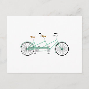 Carte Postale Vélo Tandem