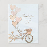 Vélo tandem et ballons cardiaques en fausse feuill